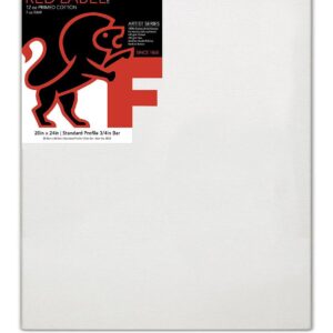 Fredrix Artist Series Red Label 12 oz. Primed Cotton Stretched Canvas ¾" - 20" x 24"