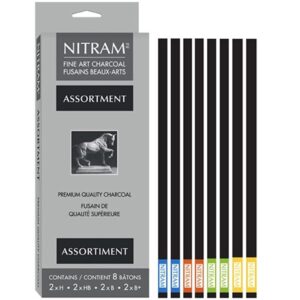 Nitram Art Assorted Charcoal Set (H, HB, B)