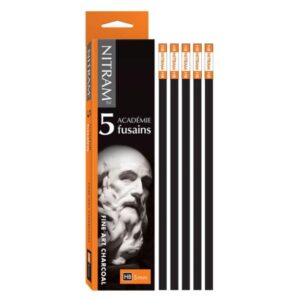 Nitram Art Academie Fusains Charcoal HB (5mm)