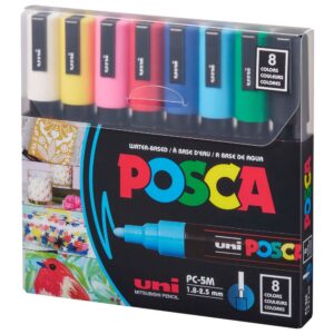 POSCA Paint Marker PC-5M Fine (Set de 8)
