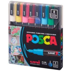 POSCA Paint Marker PC-3M Fine (Set de 8)