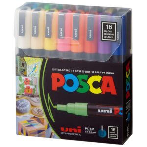 POSCA Paint Marker PC-3M Fine (Set de 16)