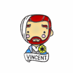 Vincent Enamel Pin