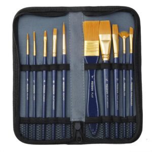 MEEDEN Set de Pinceles para Acrílico + Estuche