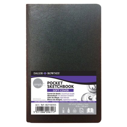 Daler Rowney Simply Pocket Sketchbook Softcover 3.5×5.5″