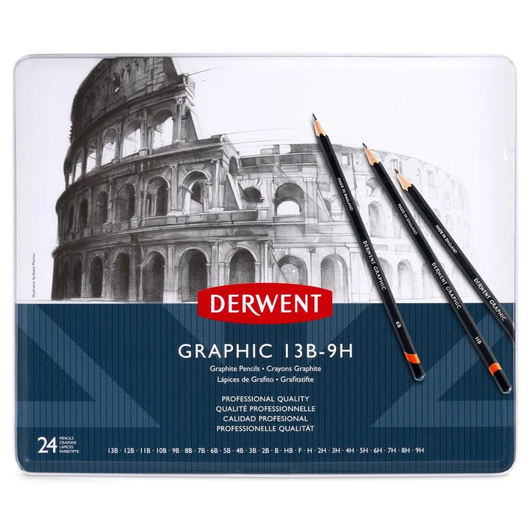 Derwent Graphic Soft 24 Pencils