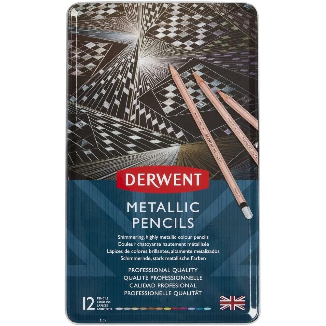 Derwent Metallic Pencil Set de 12