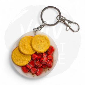 Versos del Pincel - Llavero de Tortilla y Salchicha