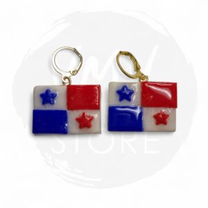 Versos del Pincel - Aretes Bandera de Panamá
