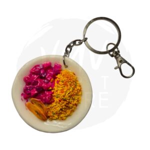 Versos del Pincel - Llavero de Arroz con Pollo