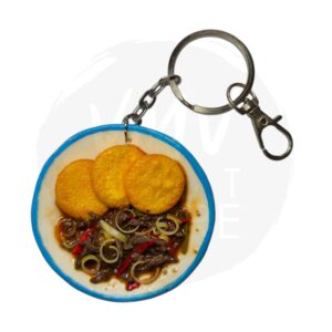 Versos del Pincel - Llavero de Tortilla con Bisctec